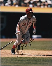 KENDRY MORALES  ANAHEIM ANGELS    ACTION SIGNED 8x10