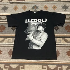 Vintage LL Cool J 2013 Tour T-Shirt Men’s Medium Rap Hip Hop Graphic Black