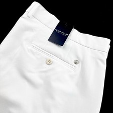Peter Millar Crown Crafted Surge Performance Shorts White Tailored Fit 42 125