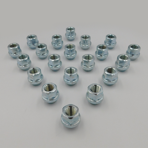 M14x2 offene Radmuttern Bimecc (silber) x 20 Ford Transit Mk6 Mk7 - Bild 3 von 6