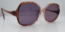 Vintage SRO Dano Brown Oval Horn-Rimmed Sunglasses USA FRAMES ONLY