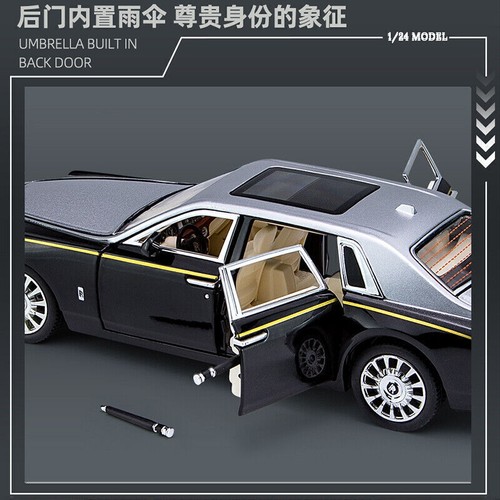 1:24 Rolls-Royce Phantom Diecast Model Car Scale Toy Car Kid's Toy Collection - Picture 10 of 16