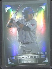 2012 Bowman Sterling Base Refractor #BSP23 Francisco Lindor No 137 of 199