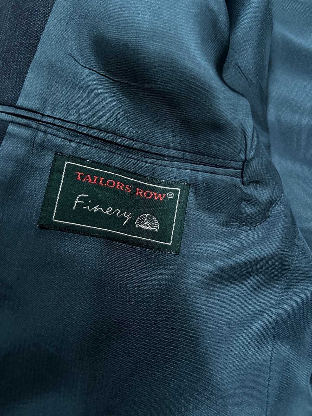 Giacca tuta vintage Finery 100% lana grigia uomo 42R blazer sartoria fila USA Union