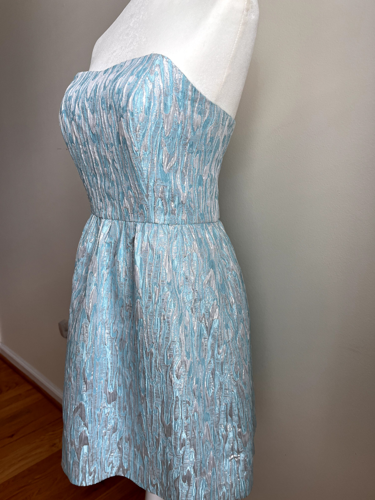 Lilly Pulitzer Strapless Metallic Patterned Dress - image 2