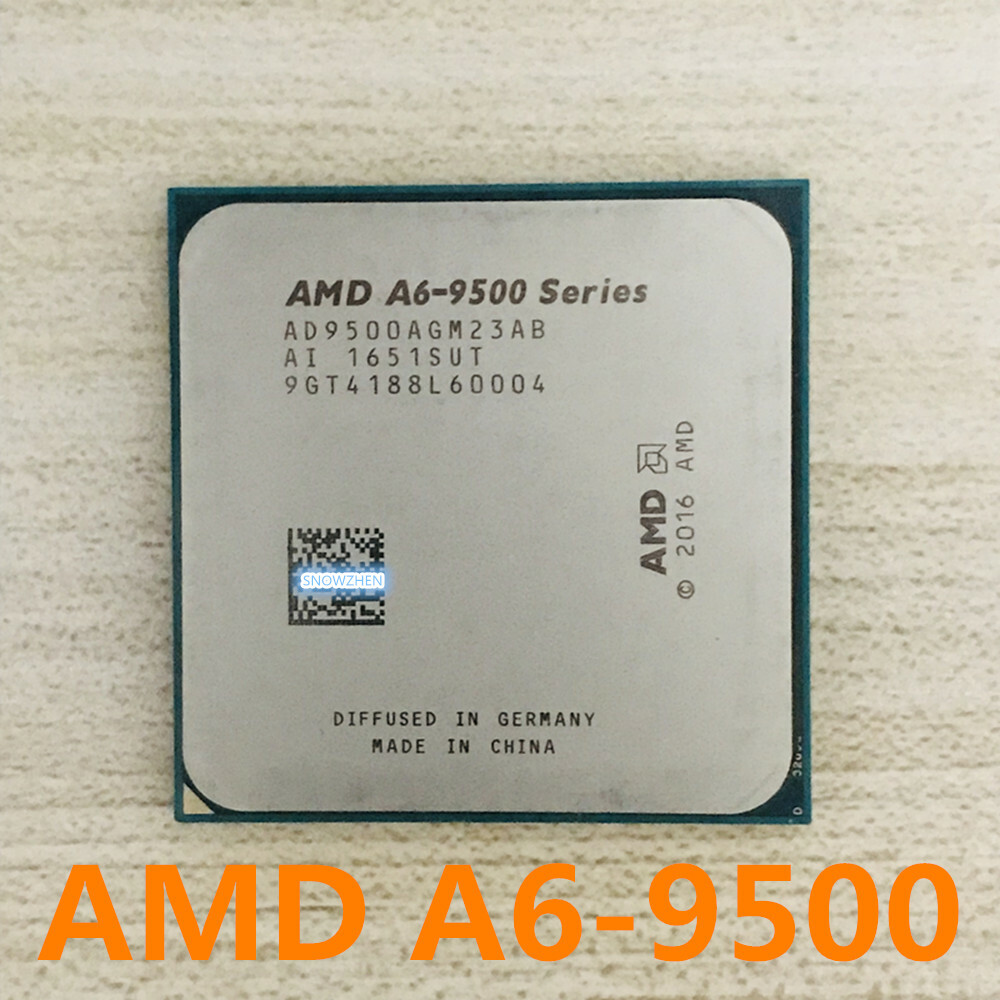AMD A6-9500 CPU Dual-core GHz 65W Socket AM4 Processor Free