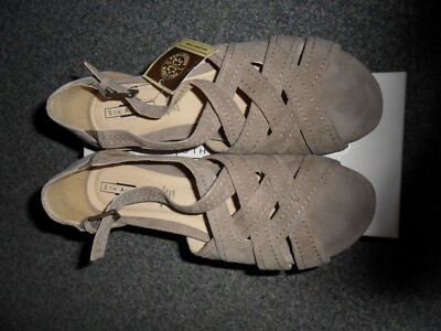 5th Avenue Sandalen Gr.38, Voll-Leder Ausstattung, Softsohle, taupe, neu+Etikett