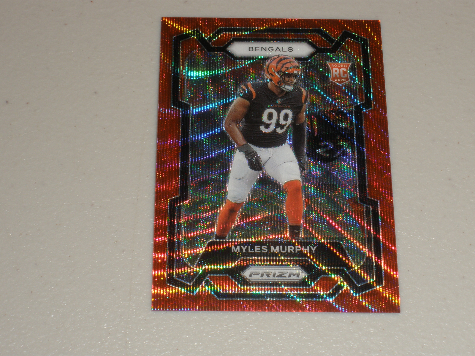 2023 Panini Prizm Red Wave Prizm #320 Myles Murphy 042/149 Rookie RC