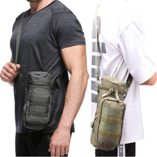 Tactical Molle Water Bottle Bags Waist Belt Holder Pouch Water Bottle Backpack