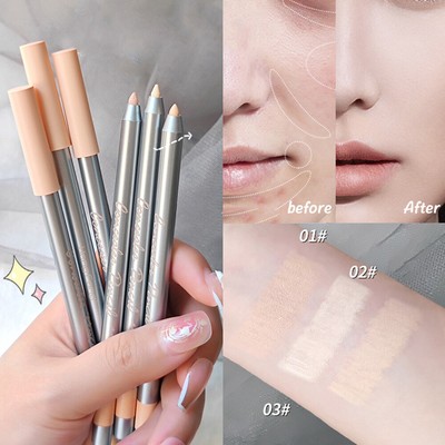 Silkworm Pen Contour Brighten Face Bronzer Concealer Pencil Dark Circles Cov ^