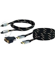Schwaiger AVHDSET Audio Video Toslink set di connessione 1,5 m Dvi HDMI adattatore set NUOVO