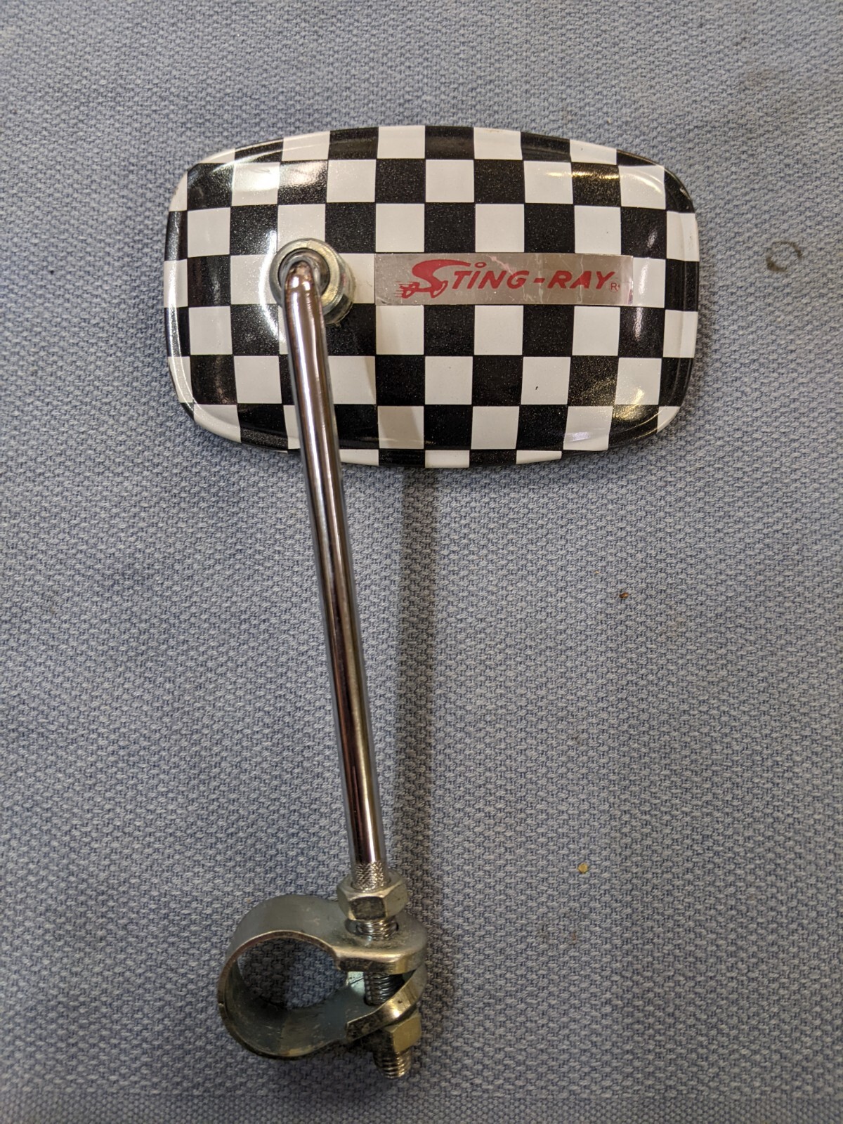 "New" Repro Schwinn Stingray Krate Checkerboard Accessory Mirror eBay