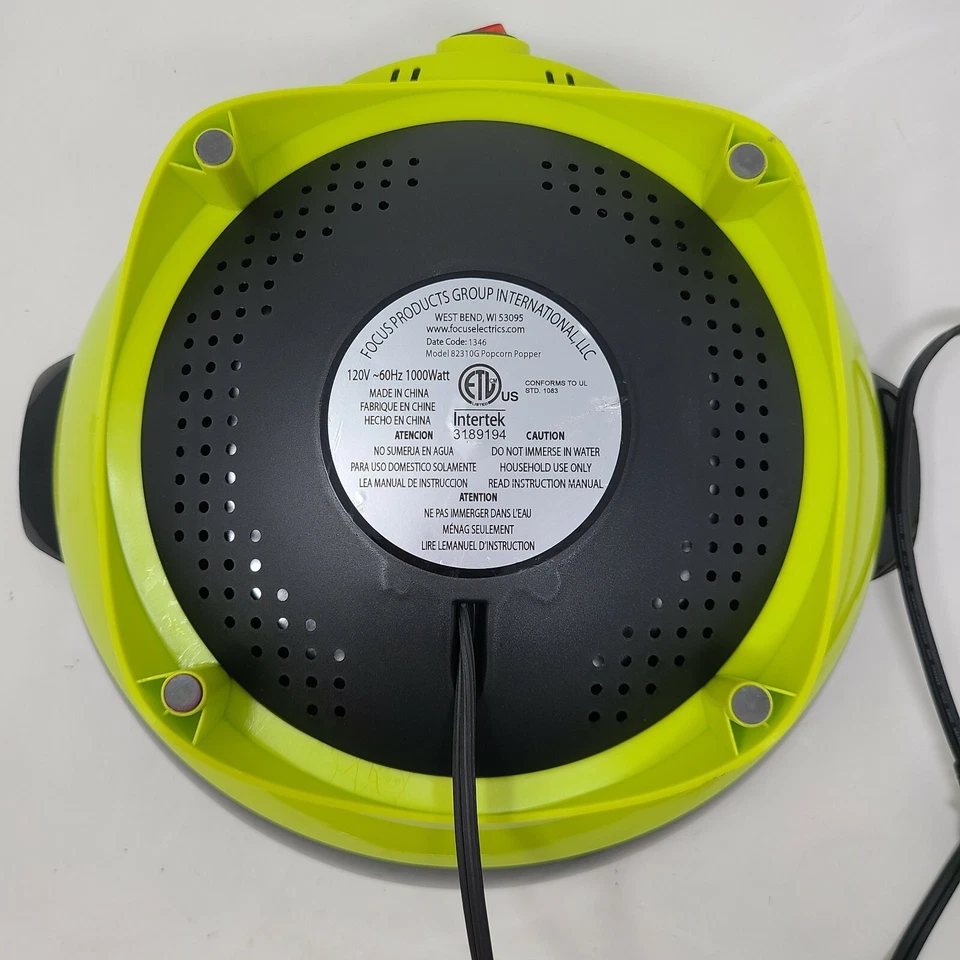 West Bend STIR CRAZY 2 POPCORN POPPER 6qt REPLACEMENT BASE ONLY Heating Element - Image 4 of 4