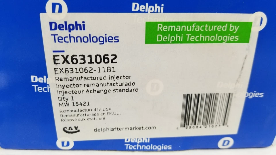 Inyector de combustible Reman Delphi Mercedes Benz EX631062 78-85 300CD 300D 300SD 300TD Foto 3 de 3