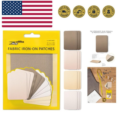 #ad #ad Quality Fabric Iron on Patches Inside amp; Outside Strongest Glue 100% Cotton Sh... $16.33