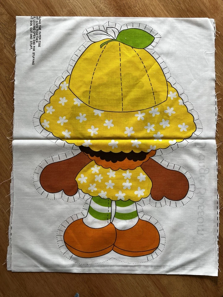 Panel 1981 patrón almohada vintage American Greetings Corp. ORANGE BLOSSOM Foto 2 de 4