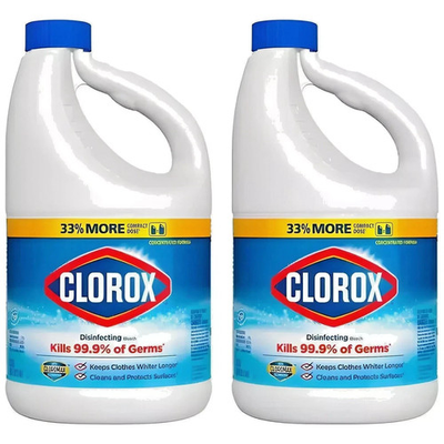 #ad Concentrated Regular Disinfecting Liquid Bleach Cleaner 81 oz. 2 Pack $24.56