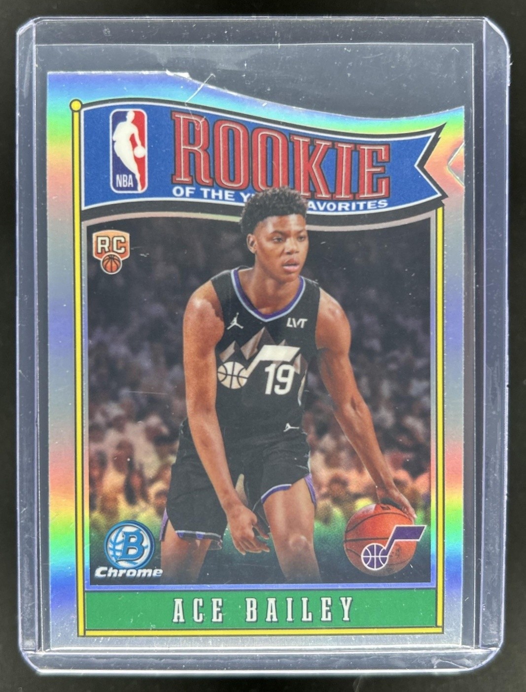 2025-26 Bowman Ace Bailey ROY Favorites Chrome RC Rookie Refractor #RY-5 Jazz