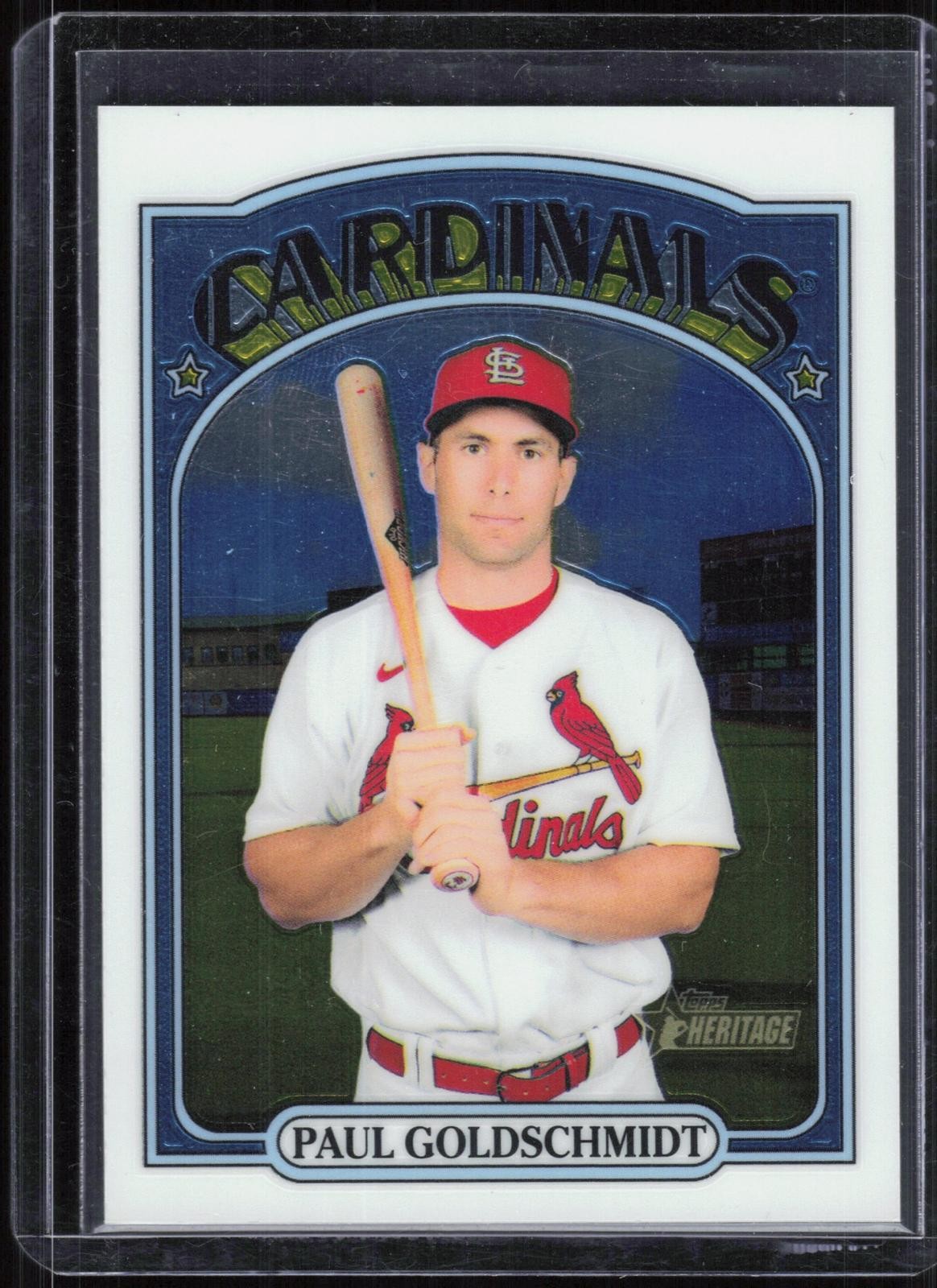Paul Goldschmidt 2021 Topps Heritage Chrome #/999 #103