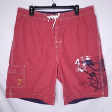 Vintage Ralph Lauren Swim Trunks Mens XL Red Eagle Nautical