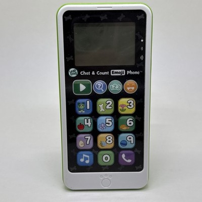 LeapFrog Chat and Count Emoji Phone - Green - Fun Learning for Kids Smart Phone