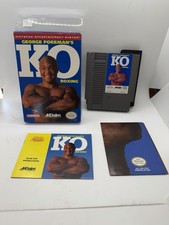 George Foreman's KO Boxing (Nintendo NES, 1992) Complete CIB + Poster!