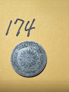 1901 A Uruguay 2 Centesimos - World Coin