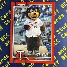 2026 Topps Series 1 Celebration T.C. Bear RED PARALLEL /5 #M-10 SSP Twins
