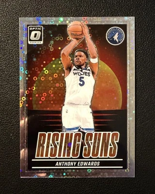 2024-25 Panini Donruss Optic - Anthony Edwards Rising Suns (Fast Break Holo) - Bild 1 von 4