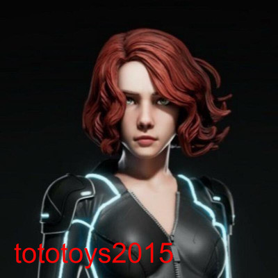 1:6 1:12 1:18 Beauty Black Widow Head Sculpt For 12'' 6'' 3.75''Action Figure Body