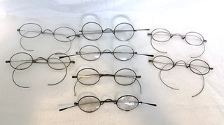 Antique Lot Of 8 Franklin Looking Lenses AS IS