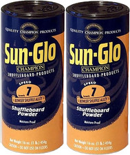 Twin Pack of  7 Speed Shuffleboard Powder Wax