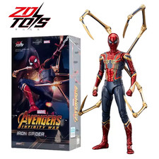 New ZD Toys Spider-Man Iron Spider  1/10 Collectible 7in Action Figure Boxed