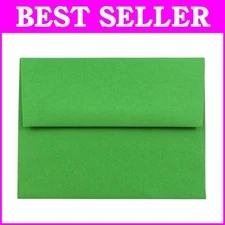 Bulk 250 A2 Green Recycled Invitation Envelopes - Gummed Closure, Smooth Finish