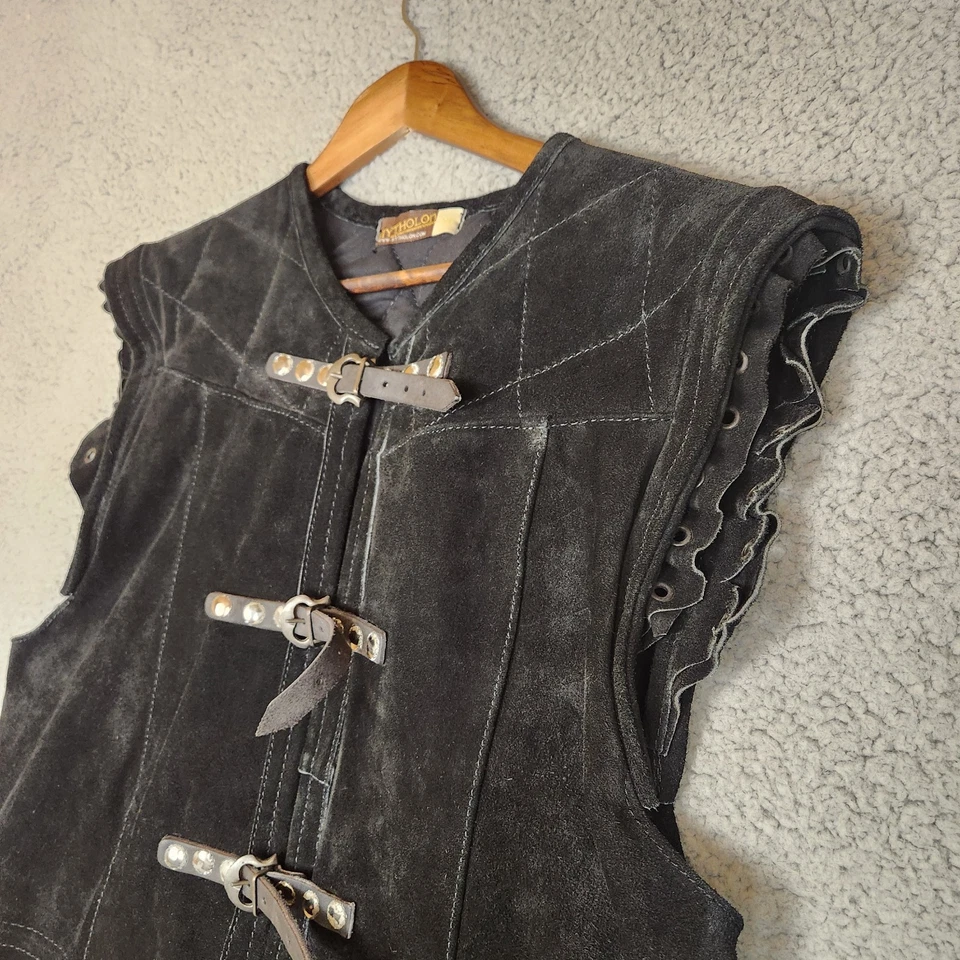 Medieval Renaissance Women Costume LARP and Reenactment Suede Leather Armor - Image 4 of 4