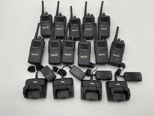 Lot of 11 Vertex Standard BEARCOM BC250D Two-Way Radio W/ Batteries & 4x Charger