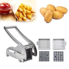 Generic Stainless Steel 2-Blade French Fry Potato Cutter, MAXMED2 - Silver