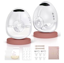 Lilia Hands free Double Wearablw Breast Pump With 4 More And 9 Level.