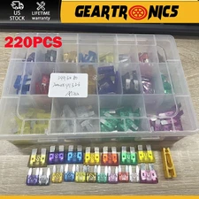 220Pcs Car Fuses Assortment Kit ATM APM Blade Fuses Automotive Standard & Bhbbym