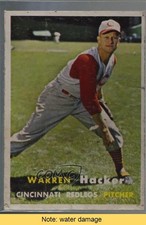 1957 Topps Warren Hacker #370 READ t6r