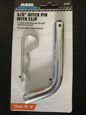 Haul Master 5/8" Hitch Pin & Clip Class II III IV For 2" Hitch Receiver 65432