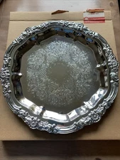 Vintage F. B. Rogers Silver Co. Silver-plated Serving Tray