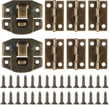6 x Scharniere mit Schrauben für Schmuckkästchen