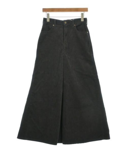 Sonota Gray Maxi Skirt Womens Casual Long Cotton Autumn Winter