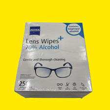 ZEISS Pre-Moistened Lens Cleaning Wipes with 70 Alcohol 250 Count 2949 z37/20