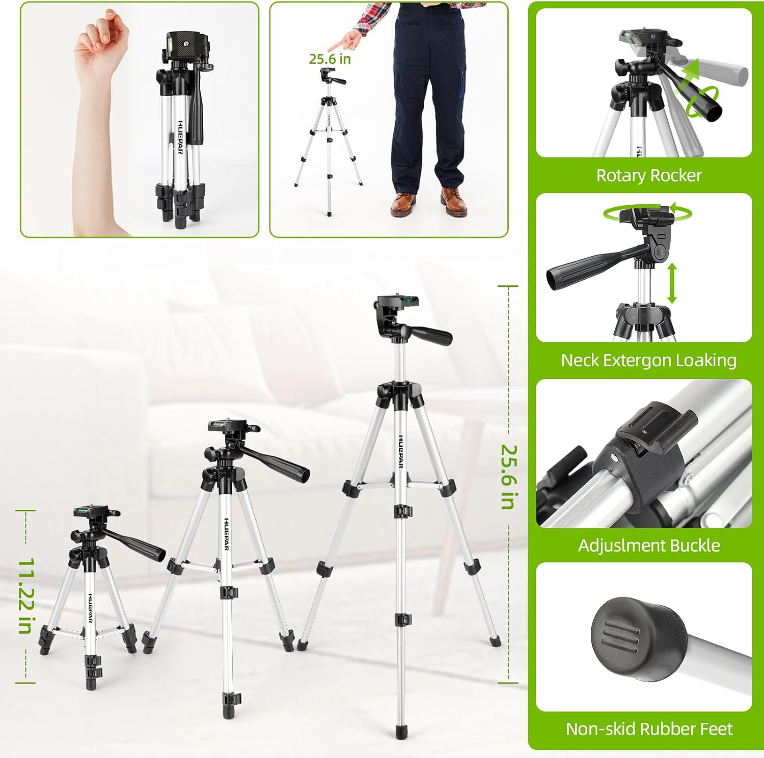 Laser Level with Tripod,  98Ft Self Leveling Laser Level Green Line Laser Cross