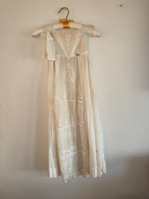Antique christening gown with christening bonnet 1862