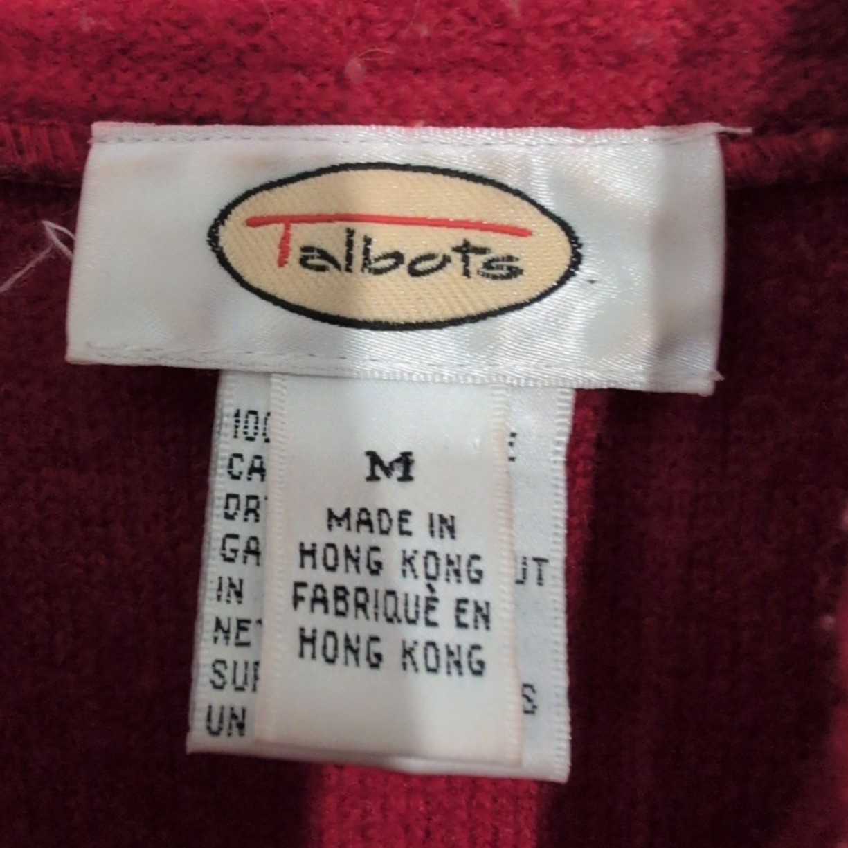 Talbots Boiled Wool Toggle Sweater Jacket Womens … - image 5