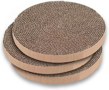 Scratch and Spin Cat Scratcher Replacement Pads for Active Play, Natural Recycle