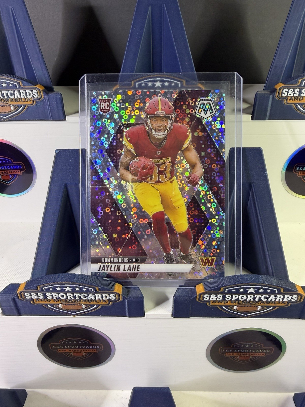2025 mosaic Jaylin Lane (RC) Silver no huddle #306 Commanders